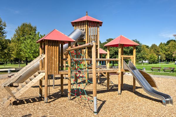 Playground Mulch Installation in Bloomington