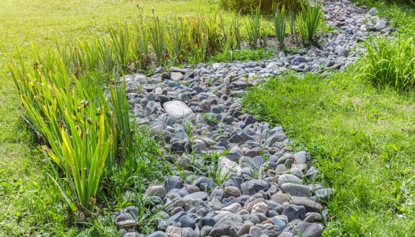 River Rock Garden Installation in Bloomington