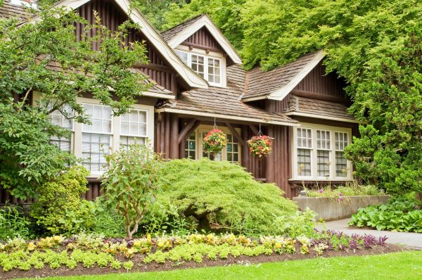 Log Home Landscaping in Bloomington